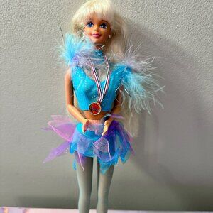 1997 Mattel Olympic Skater Barbie Official USA Olympic Team Doll